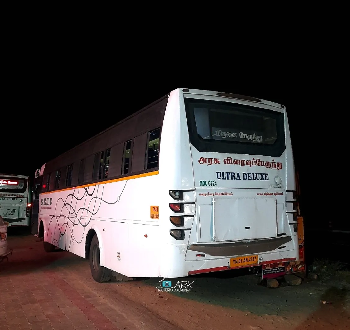 SETC MDU C724 TN 01 AN 2337 Guruvayur - Madurai Ultra Deluxe Bus Timings