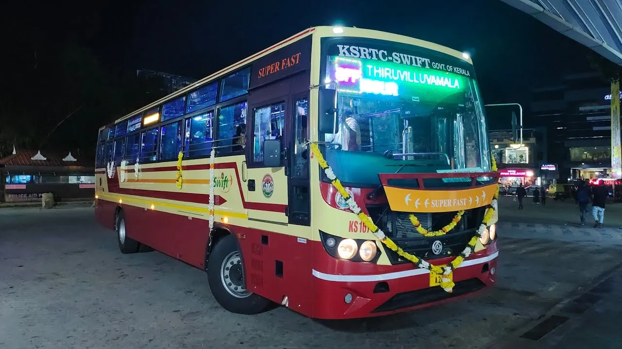 Supper Bus Kerala KSRTC-SWIFT Super Fast Bus Timings from Thiruvananthapuram ...