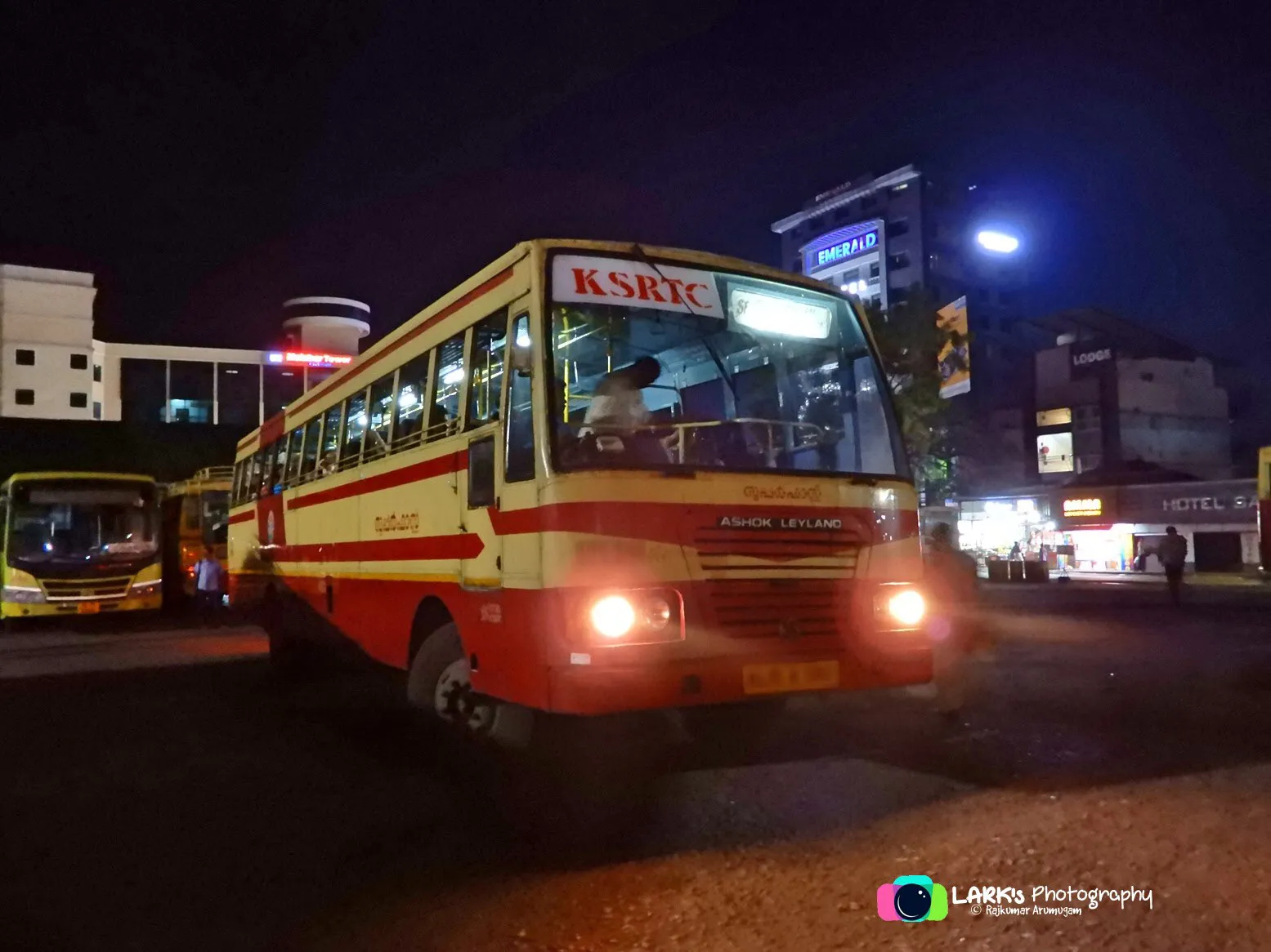 KSRTC Super Fast RPE 388 Kollam to Palakkad Bus Timings (via Kodungallur)