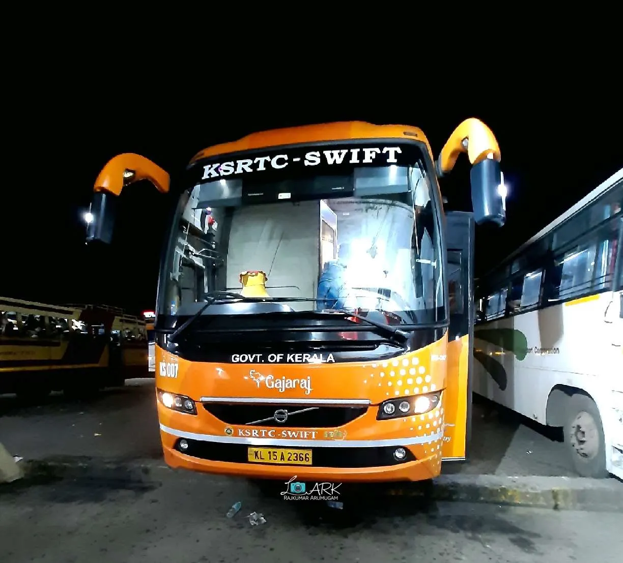 KSRTC-SWIFT AC Sleeper KS 007 Ernakulam to Bangalore Bus Timings