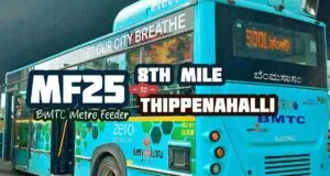 BMTC Metro Feeder MF25 8th Mile to Thippenahalli Bus Timings