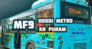 BMTC Metro Feeder MF9 Hoodi Metro Station to KR Puram Bus Timings
